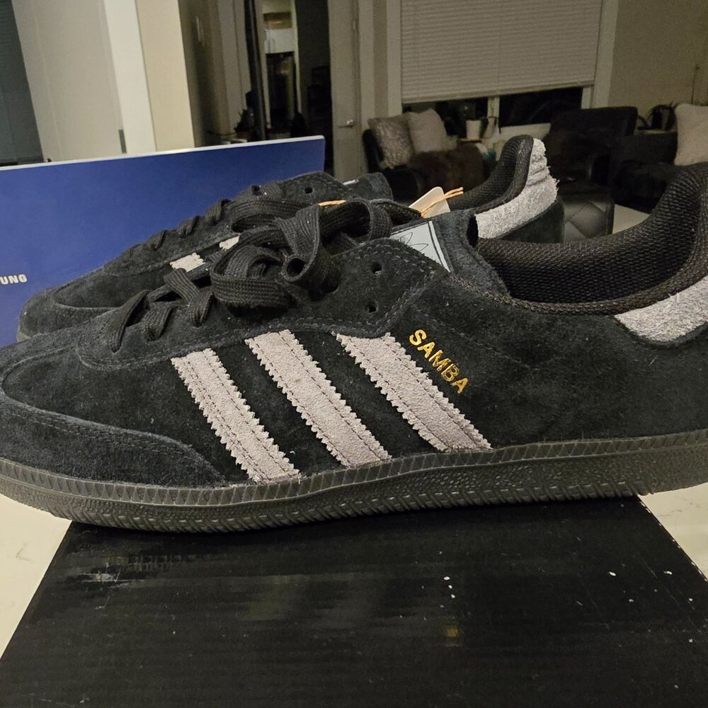 adidas Samba ADV 'Black Grey' IH3348 In Stock MENS SIZE 10 NEW - Picture 3 of 16